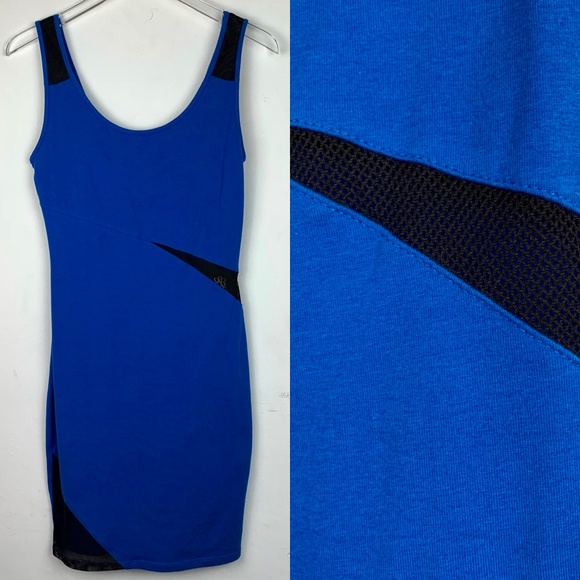 Rock & Republic Dresses & Skirts - ROCK & REPUBLIC — Blue Mesh Bodycon Mini Dress XS
